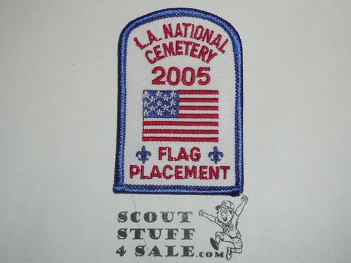 Los Angeles National Cemetery Flag Placement Patch, Los Angeles Area and Western Los Angeles County Councils, 2005