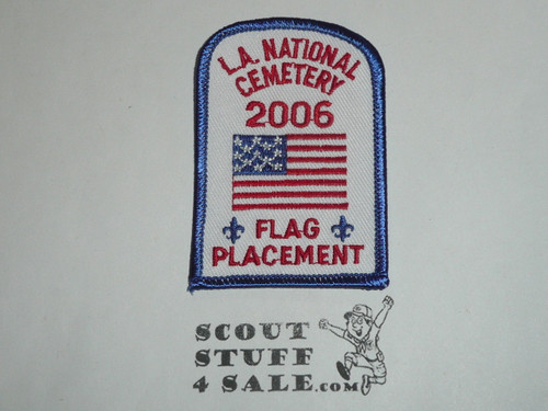 Los Angeles National Cemetery Flag Placement Patch, Los Angeles Area and Western Los Angeles County Councils, 2006