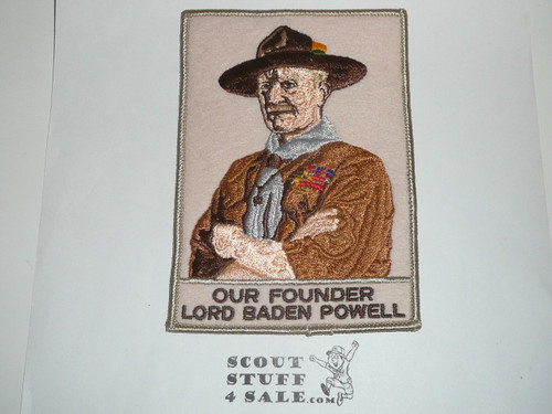 Baden Powell Our Founder Felt Patch, Generic BSA issue