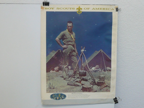 The Scoutmaster by Norman Rockwell Poster, 16" x 21", #P40