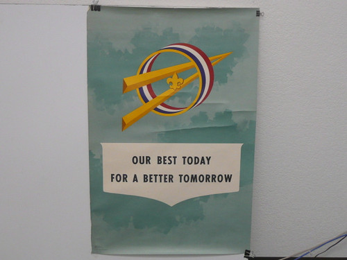 Our Best Today for a Better Tomorrow Exploring Scout National Theme Poster, 1958, 24" x 36", #P47