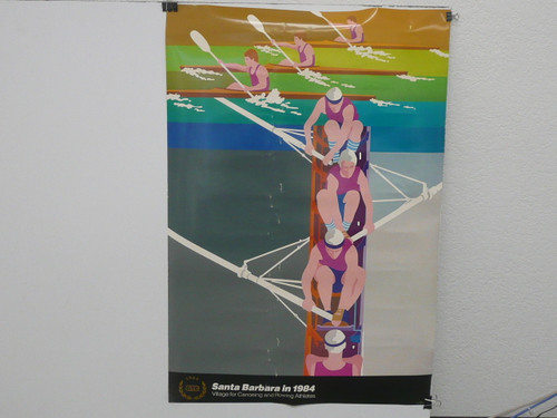 1984 Olympic Games GTE Canoeing/Rowing Poster, 24" x 36", P56