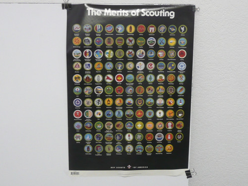 The Merits of Scouting Poster, Merit Badges, 2000, 18" x 25", #P62