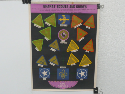 Bharat Scouts and Guides Cub Badges Poster, 17.5" x 22", #P63