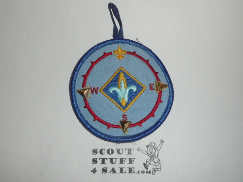 Cub Scout Compass Patch with three pins, Generic BSA Cub Scout Patch