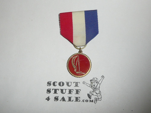 Cub Scout Red Enamel Raingutter Regatta Medal