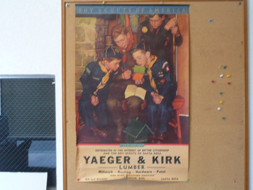 The Right Way by Norman Rockwell Poster, 10" x 34", #P118, tear at bottom