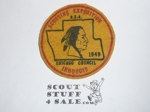 1949 Chicago Area Council Scouting Exposition Felt Patch