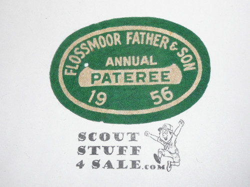 1956 Flossmoor Father & Son Annual Pateree Felt Patch