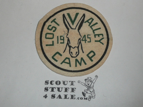 1945 Lost Valley Camp Felt Patch