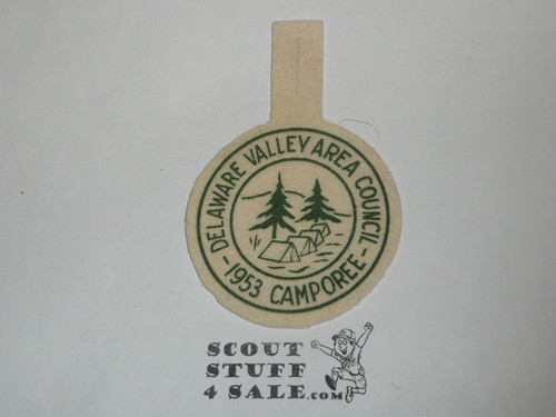 1953 Deleware Valley Area Council Camporee Felt Patch
