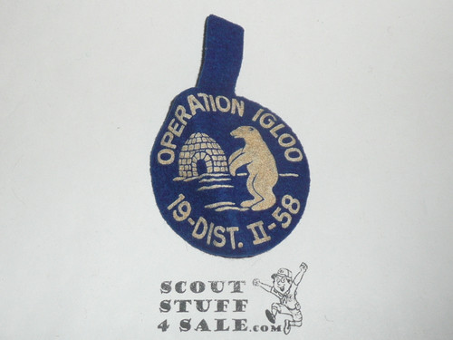 1958 District II Operation Igloo Felt Patch