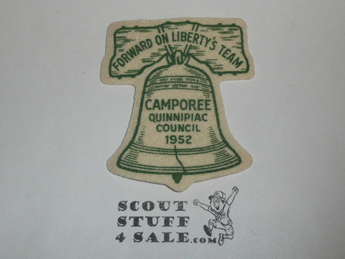 1952 Quinnipiac Council Camporee Felt Patch