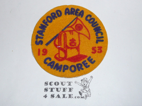 1953 Stanford Area Council Camporee Felt Patch