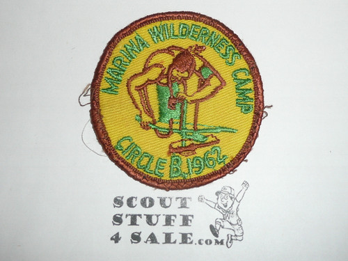 Crescent Bay Area Council, 1962 Marina District Wilderness Camp Patch, sewn