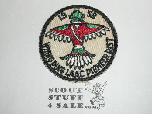 Los Angeles Area Council, Pioneer District Whing Ding Patch, 1958