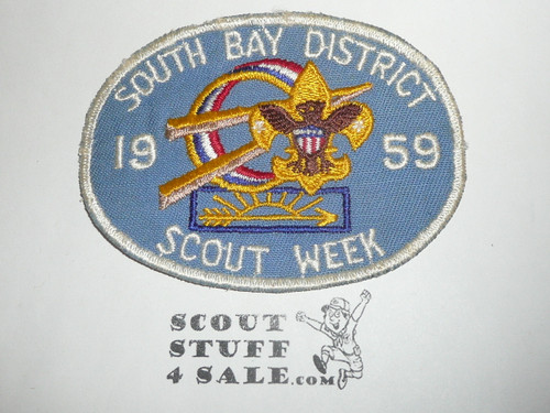 Los Angeles Area Council, South Bay District Scout Week Patch, 1959