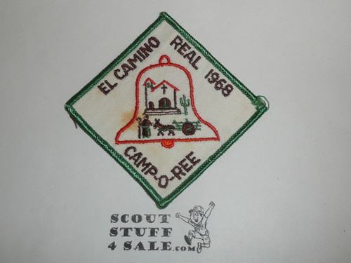 Los Angeles Area Council, El Camino Real District Camporee Patch, 1968