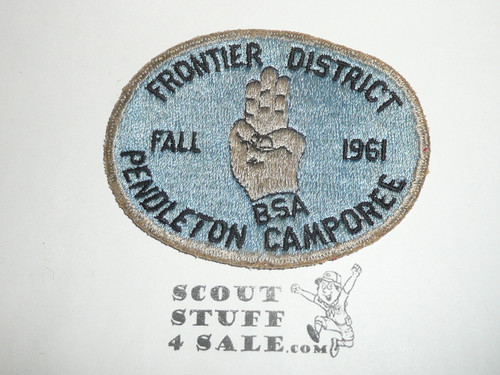 Los Angeles Area Council, Frontier District Pendleton Camporee Patch, 1961