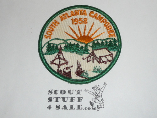 Atlanta Area Council North Atlanta Camporee Patch, 1958