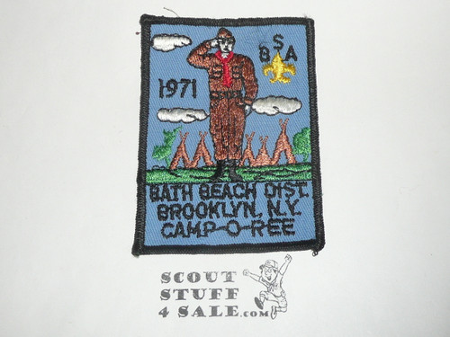 Brooklyn Council, Bath Beach District Camp-O-Ree Patch, 1971