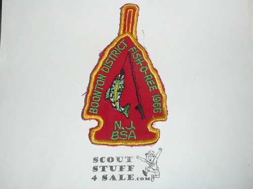 Boontoon District Cub Scout Fish-O-Ree Patch, 1966