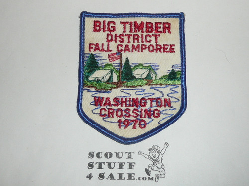 Big Timber District Fall Camporee Patch, 1970