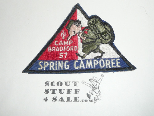 Camp Bradford Spring Camporee Patch, 1957
