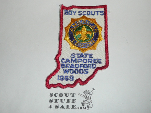 American Legion State Boy Scout Camporee, Bradford Woods Patch, 1969