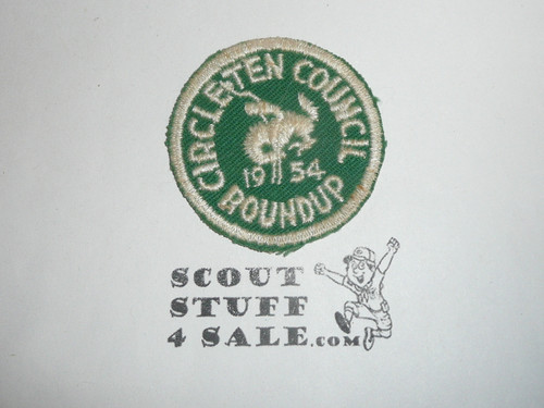 Circle Ten Council Round-up Patch, 1954