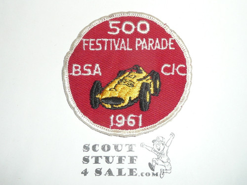 Central Indiana Council Indianapolis 500 Festival Parade Patch, 1961, sewn