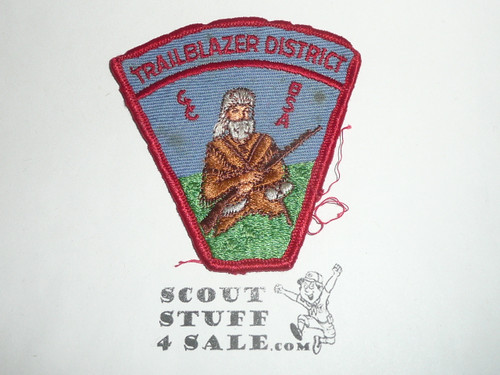 Central Indiana Council Trailblazer District Patch, sewn