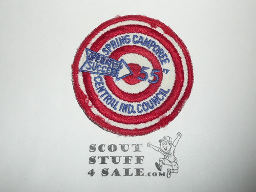 Central Indiana Council Spring Camporee Patch, 1955