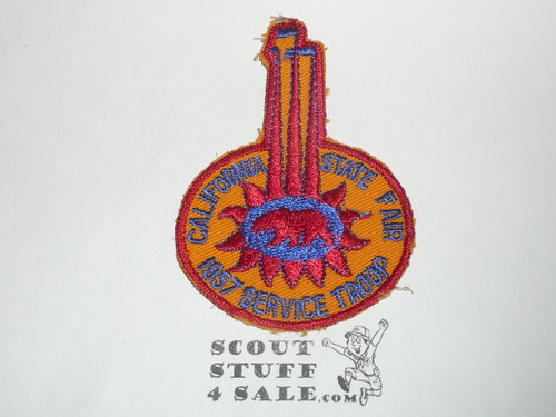 California State Fair Service Troop Patch, 1957