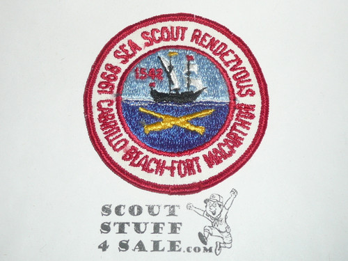 Sea Scout Rendezvous Patch, Cabrillo Beach California, 1968