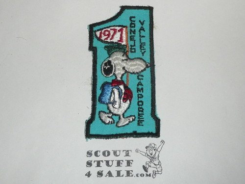 Canejo Valley Camporee Patch, 1971, Snoopy
