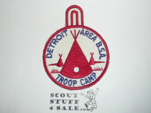 Detroit Area Council Troop Camp Patch, 1950's