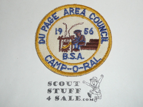 Du Page Area Council Camp-O-Ral Patch, 1956