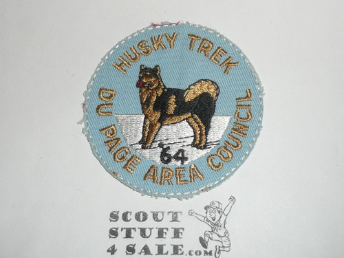 Du Page Area Council Husky Trek Patch, 1964