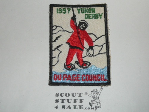 Du Page Area Council Yukon Derby Patch, 1957