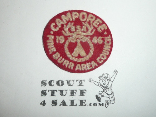 1946 Pine Burr Council Camporee Felt Patch