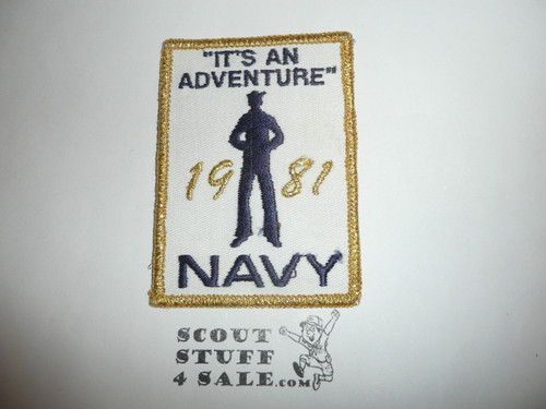 1981 National Jamboree US Navy Patch, It's an Adventure