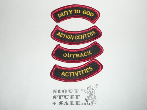 2001 National Jamboree Four of Five Activity Segment Patches