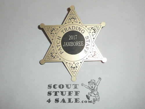 2017 National Jamboree Patch Trading Staff Badge, Gold