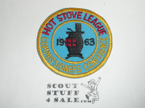 Hot Stove League Commissioners Conference Patch, 1963