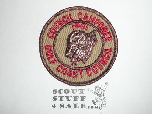 Gulf Coast Council Camporee Patch, 1961