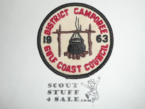 Gulf Coast Council District Camporee Patch, 1963
