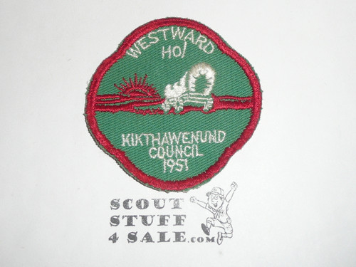 Kikthawenund Council Westward Ho Patch, 1951