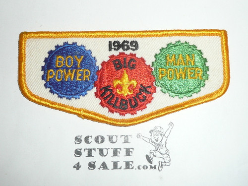 Big Killbuck Boy Power Man Power Flap Patch, 1969
