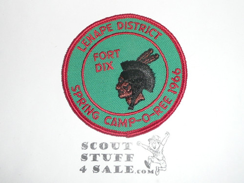 Lenape District Spring Camp-O-Ree Patch, Fort Dix, 1966